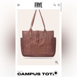 Frye Campus Leather Tote, Brown